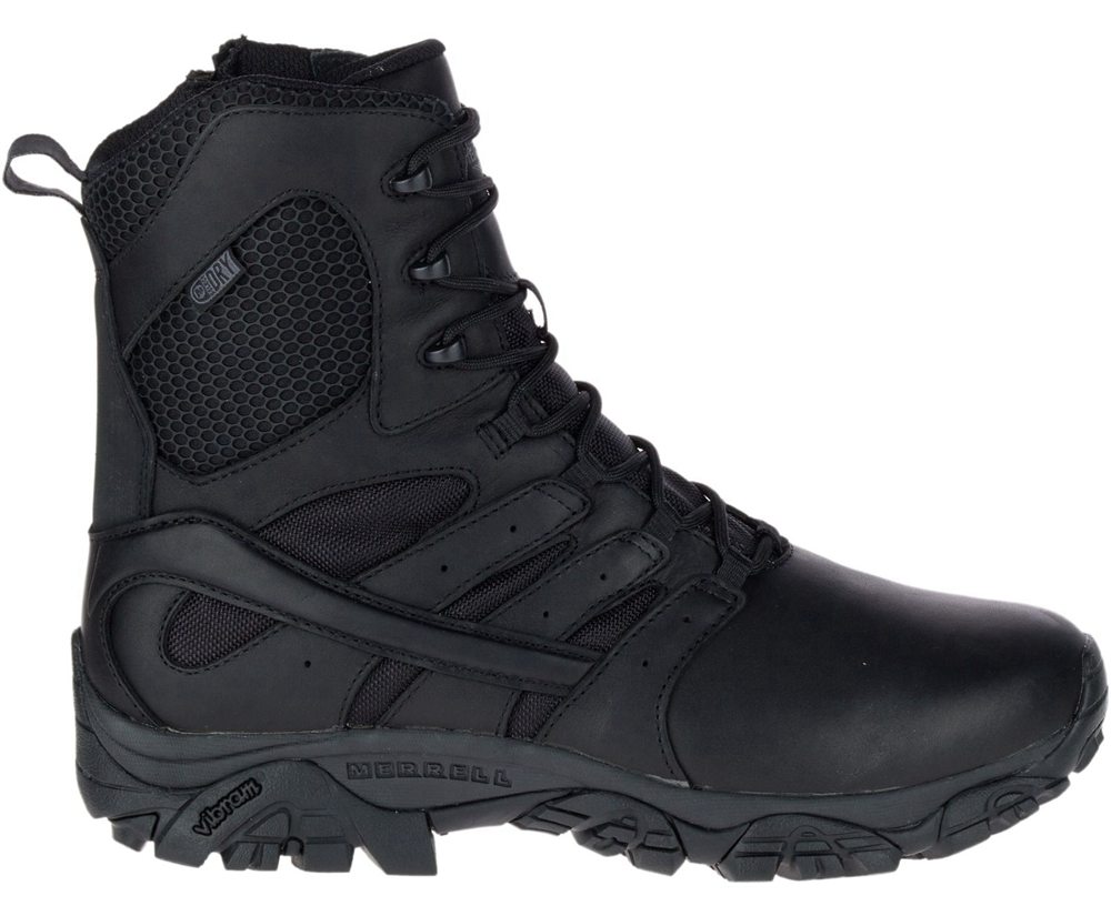 Botas Mujer - Merrell Moab 2 8\" Tactical Response Waterproof - Negras - UXYR-58207